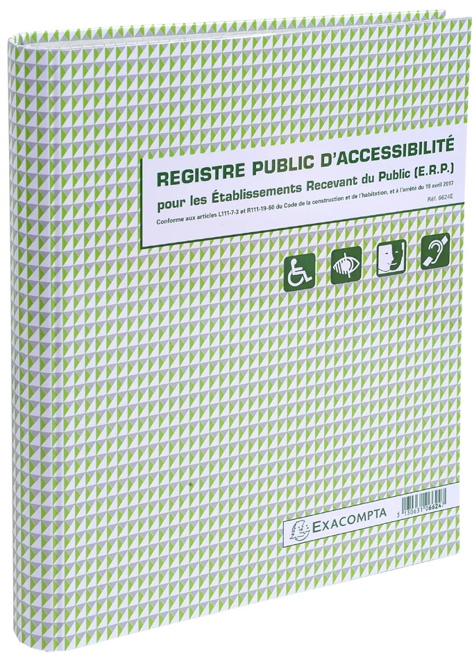 EXACOMPTA Registre 'Registre Public d'Accessibilité (ERP)' - OEM 6624E