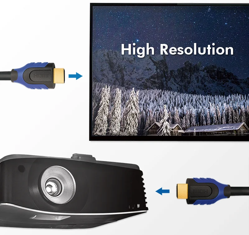 LogiLink Câble HDMI High Speed, fiche mâle HDMI - mâle, 5 m - OEM CH0064