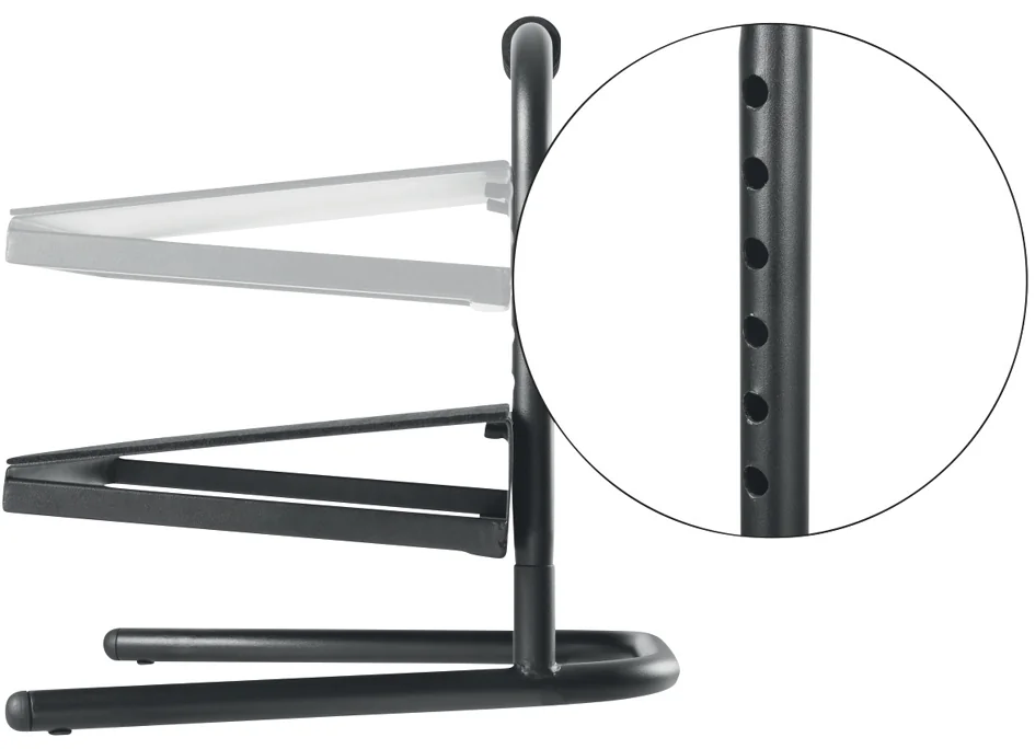 LogiLink Repose-pieds, réglable en hauteur, noir - OEM EO0007
