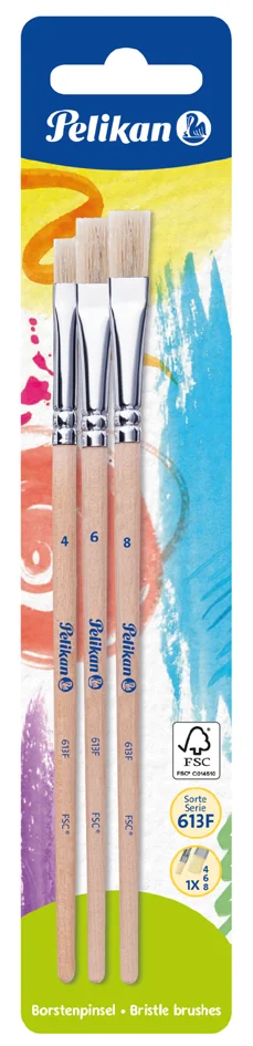 Pelikan Kit de pinceau brosse 613 F, 2 pièces, assorti - OEM 300008311