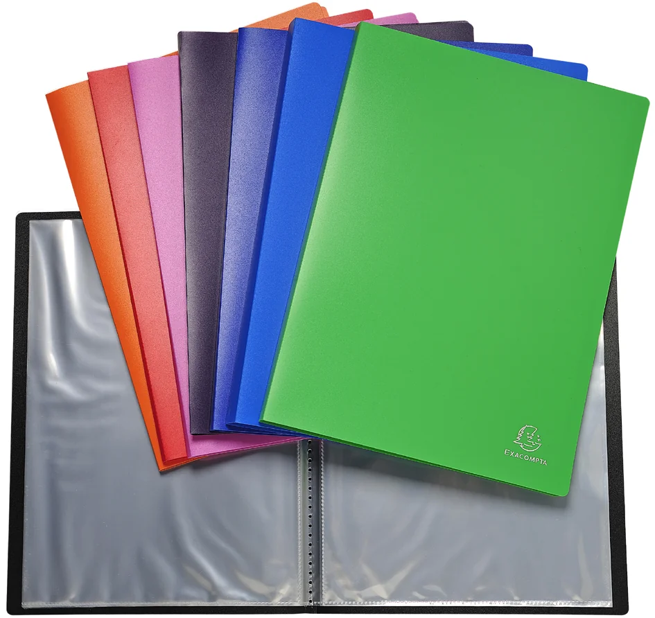 EXACOMPTA Protège-documents Opaque, A4, PP, assorti - lot de 20 - OEM 8820E