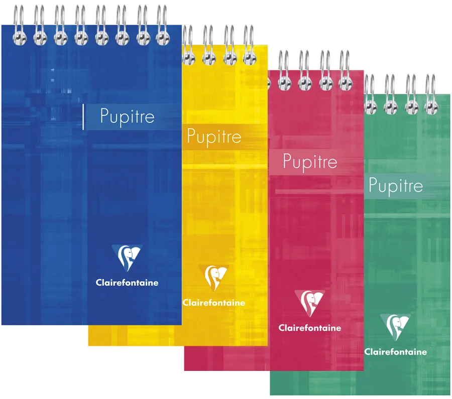 Clairefontaine Bloc spiralé, 75 x 127 mm, quadrillé 5/5 - lot de 10 - OEM 8552C