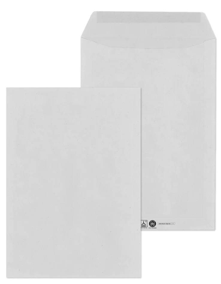 MAILmedia Pochettes d'expédition C4, collage humide, gris - OEM 30005455