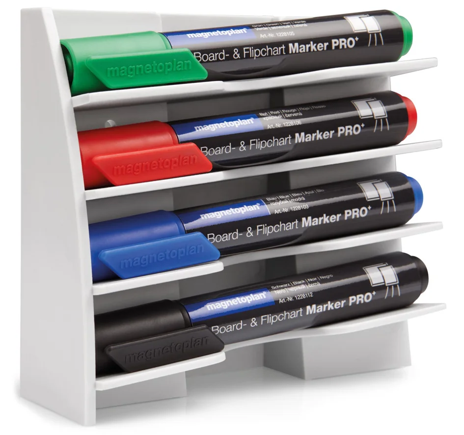 magnetoplan Porte-marqueurs en plastique, pour 4 marqueurs - OEM 12294