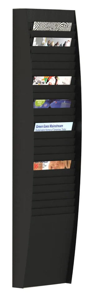 PAPERFLOW Trieur mural, 25 compartiments, A4, noir - OEM A4V1x25.01
