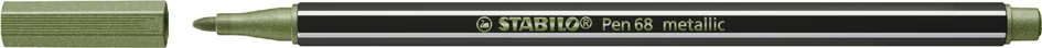 STABILO Stylo feutre Pen 68 metallic, vert clair métallisé - OEM 68/843