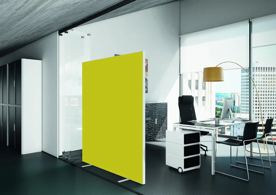 PAPERFLOW Cloison easyScreen, surface textile, rouge - OEM ES97.13.18