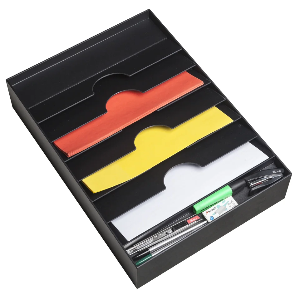PAPERFLOW Organiseur de tiroir, 6 compartiments, gris - OEM 2053.02