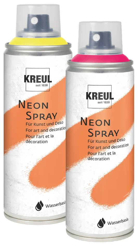 KREUL Peinture aéorosol NEON SPRAY, rose fluo, 200 ml - OEM 76372