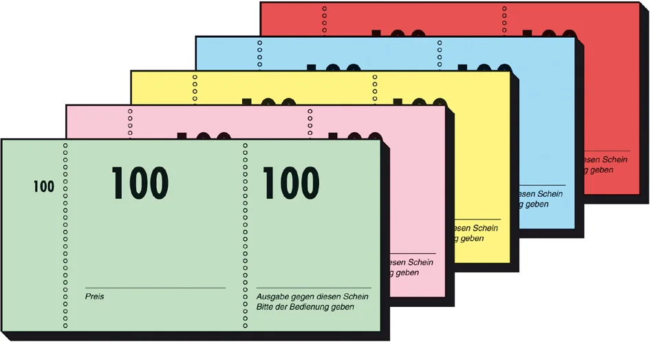 sigel Bloc de tickets numérotés 1-100, 105 x 50 mm - OEM GN101