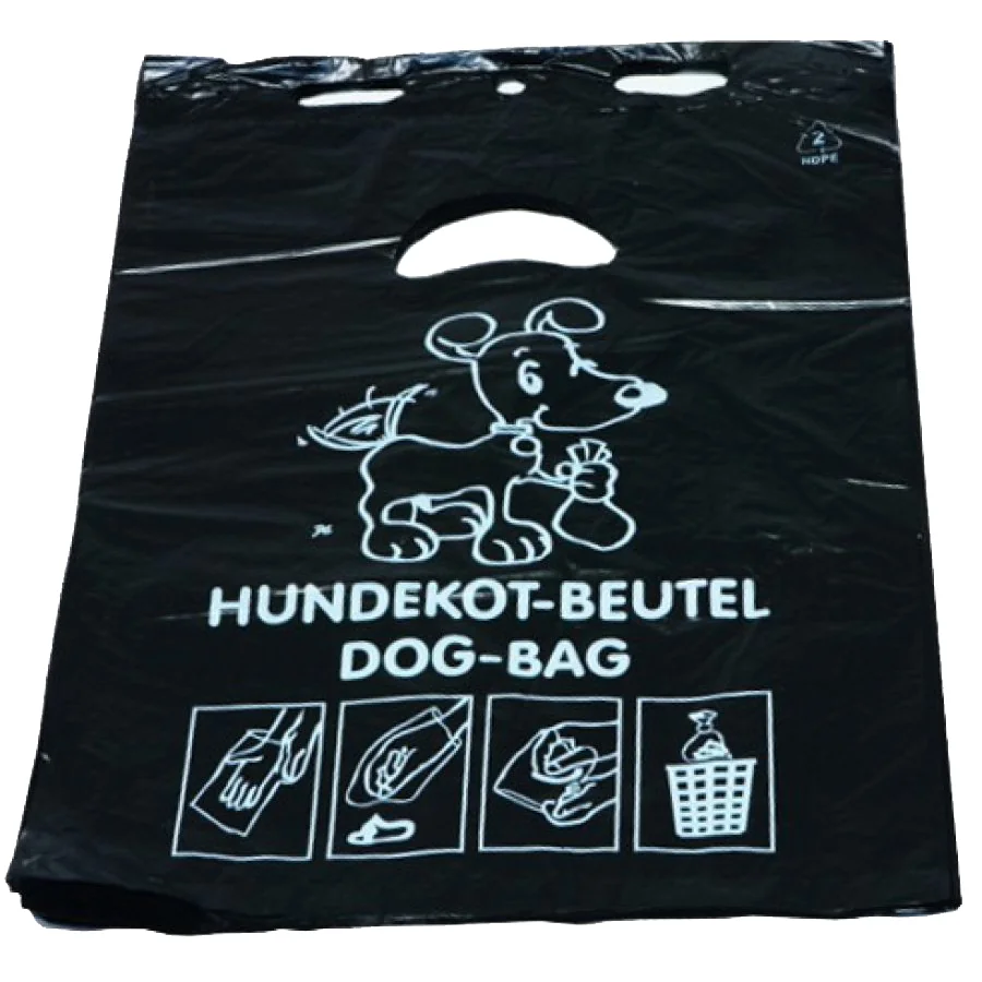 DEISS Sachet à déjections canines, HDPE, 3 litres, noir - OEM 55810