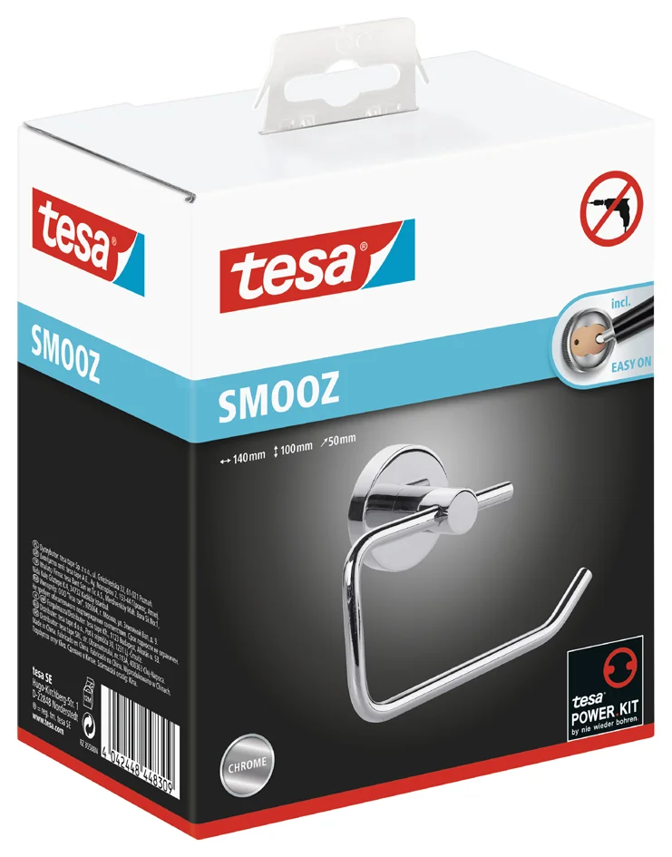 tesa Porte-papier WC, chromé, avec colle - OEM 40314-00000-00