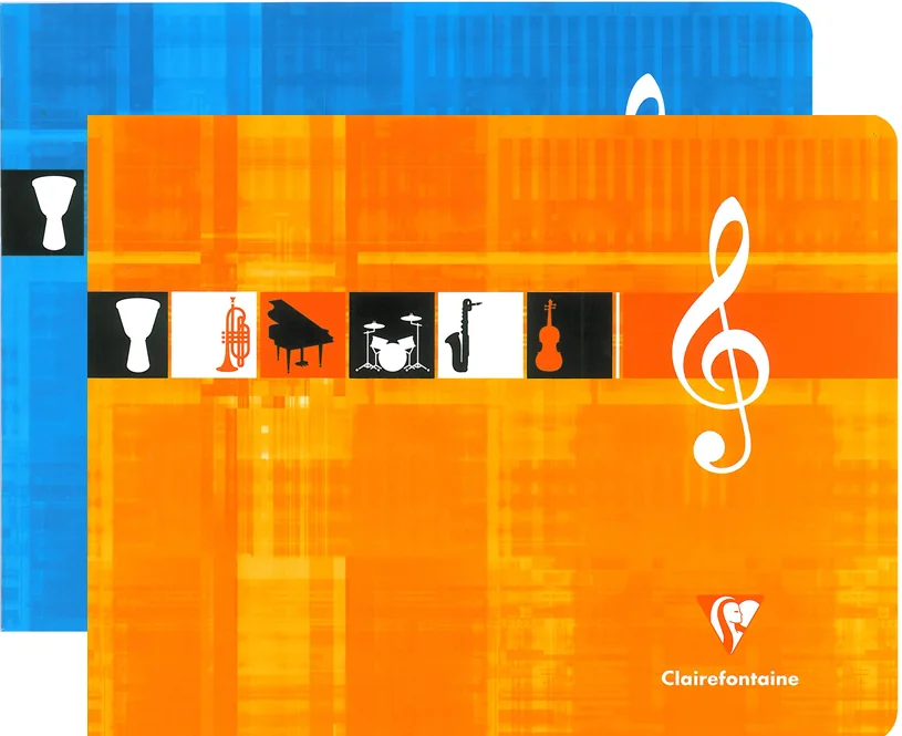 Clairefontaine Cahier de Musique, 170 x 220 mm paysage - OEM 3754C