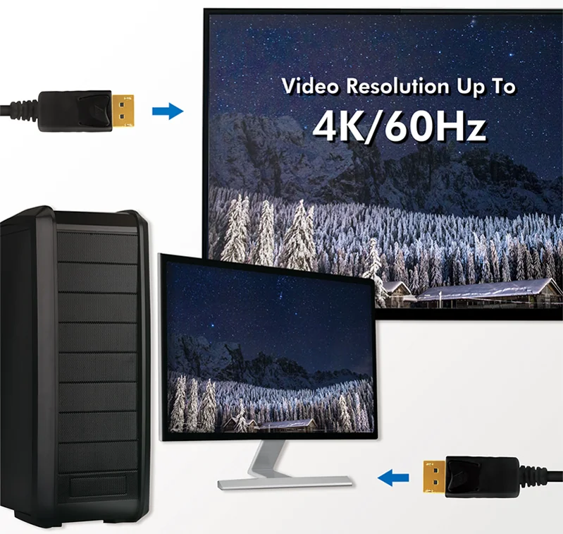 LogiLink Câble de connexion DisplayPort, noir, 5,0 m - OEM CV0074