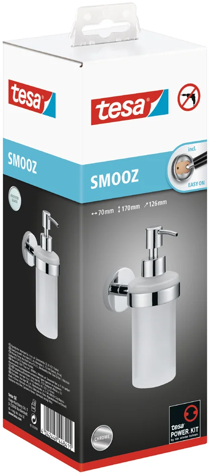 tesa Distributeur de savon SMOOZ, 200 ml, verre satiné - OEM 40323-00000-00
