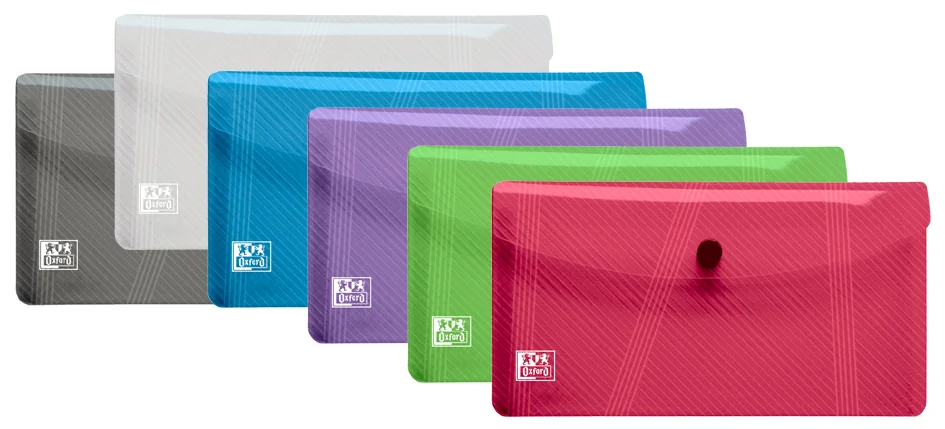 Oxford Pochette à documents HAWAI, format DL, présentoir - lot de 30 - OEM 400031413