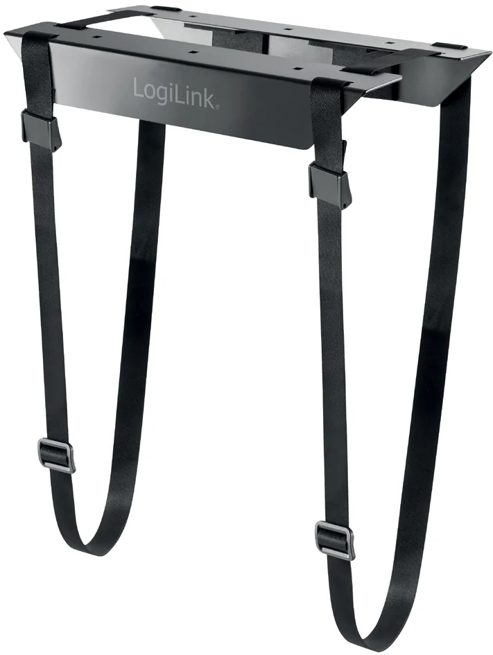 LogiLink Support à sangles pour unité centrale, acier, noir - OEM EO0009