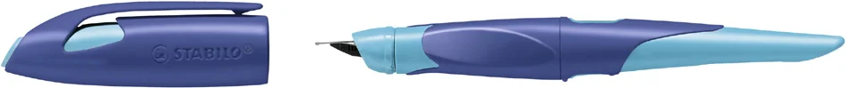STABILO Stylo plume EASYbirdy L, gauchers, bleu/azur - OEM 5013/4-41