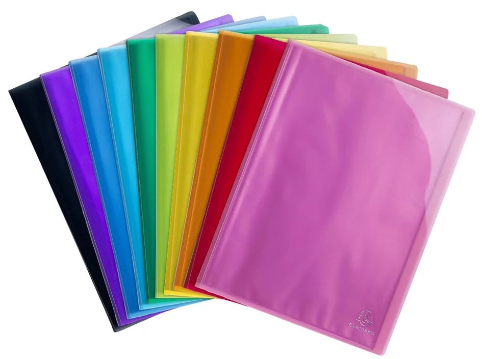 EXACOMPTA Protège-documents Iderama, A4, PP, 60 pochettes - lot de 8 - OEM 85270E