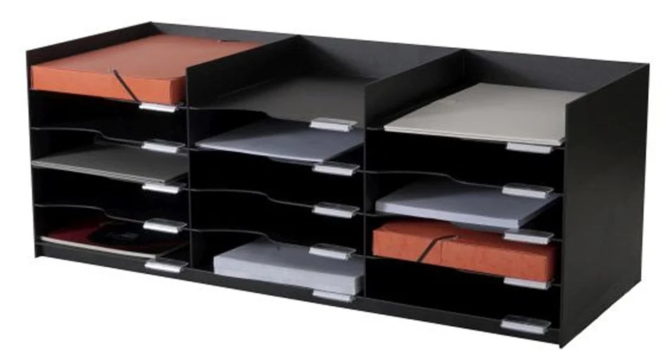 PAPERFLOW Station de tri Formularbox, 15 compartiments, noir - OEM 535.01