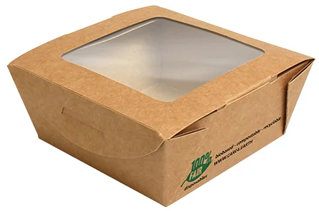 PAPSTAR Boîte à épicerie fine 'pure', carré, 350 ml - OEM 87250