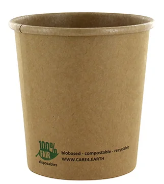 PAPSTAR Couvercle pour gobelet à soupe 'pure', rond, brun - OEM 87267