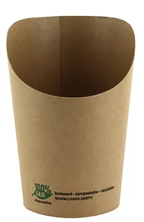 PAPSTAR Pot à wrap 'pure', rond, 230 ml, brun - OEM 87271