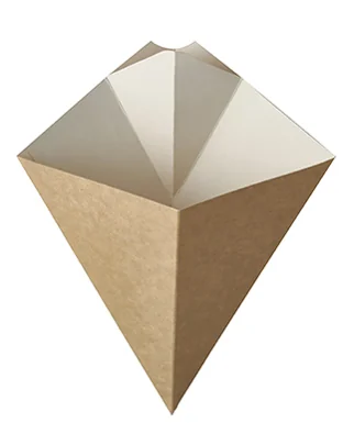 PAPSTAR Cornet à frites 'pure', dimensions: 215 x 270 mm - OEM 86780