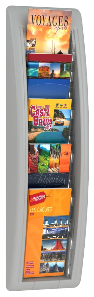 PAPERFLOW Porte-brochures mural Quick fit, 1/3 A4, anth - OEM 4062.11