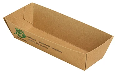 PAPSTAR Barquette pour snack 'pure', 155 x 85 x 35 mm - OEM 87244