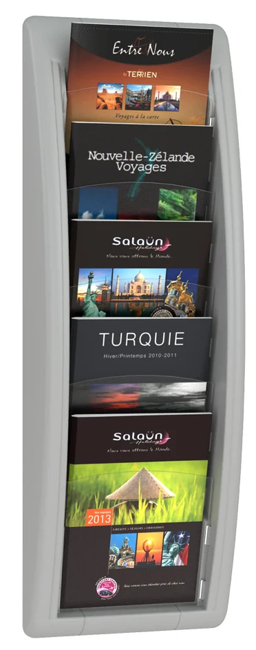 PAPERFLOW Porte-brochures mural Quick fit, A5, anthracite - OEM 4063.11