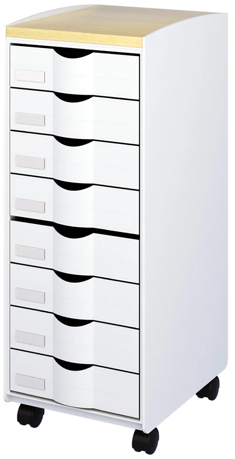 PAPERFLOW Desserte, 16 tiroirs, gris / hêtre - OEM DT162N.02.23 – Image 3