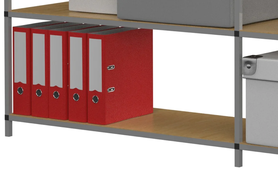 PAPERFLOW Etagère de bureau Tubeco, 6 étagères, gris - OEM 602DF.02