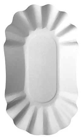 PAPSTAR Barquette à frites 'pure', 90 x 140 x 30 mm, blanc - OEM 11303