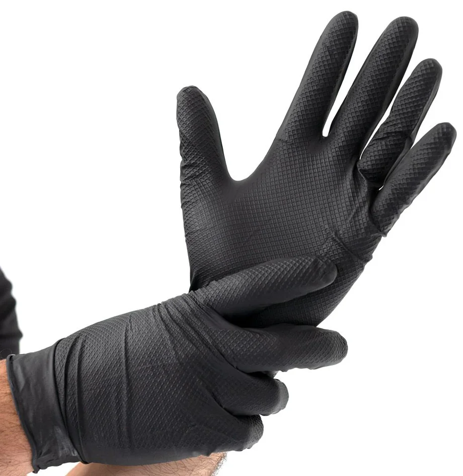 HYGOSTAR Gant en nitrile 'POWER GRIP', M, noir - OEM 270858