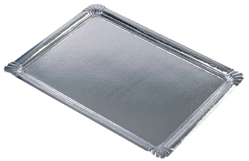 STARPAK Plat de service, rectangle, 455 x 340 mm, argent - OEM 11331
