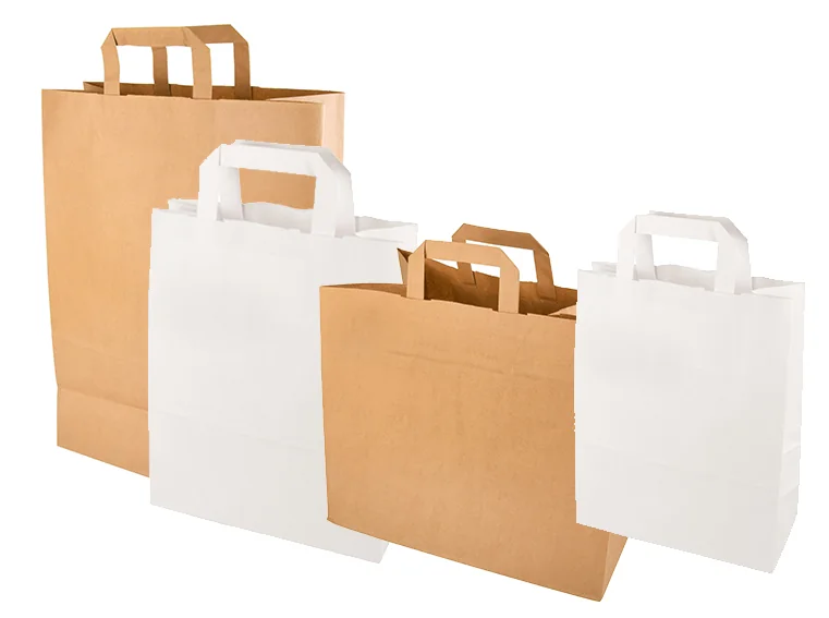 PAPSTAR Sac en papier, 180 x 100 x 220 mm, blanc - OEM 86444