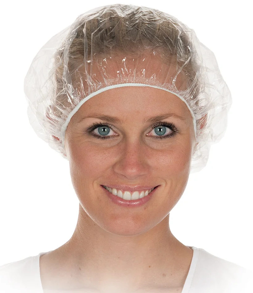 HYGOSTAR Bonnet de douche PE, taille: 530mm, transparent - lot de 100 - OEM 1276