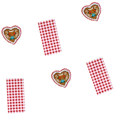 PAPSTAR Guirlande de drapeaux 'Chalet', rouge / blanc - OEM 87410