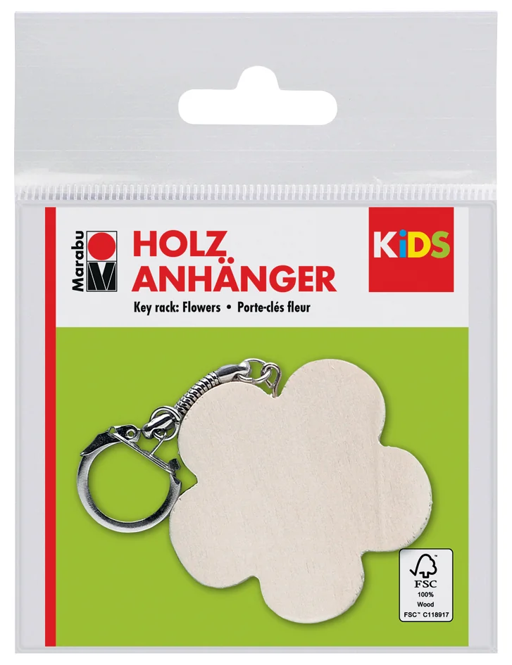 Marabu KiDS Porte-clé 'Fleur', en bois - OEM 0317000000031