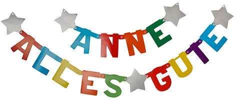 PAPSTAR Guirlande, personnalisable - OEM 87229