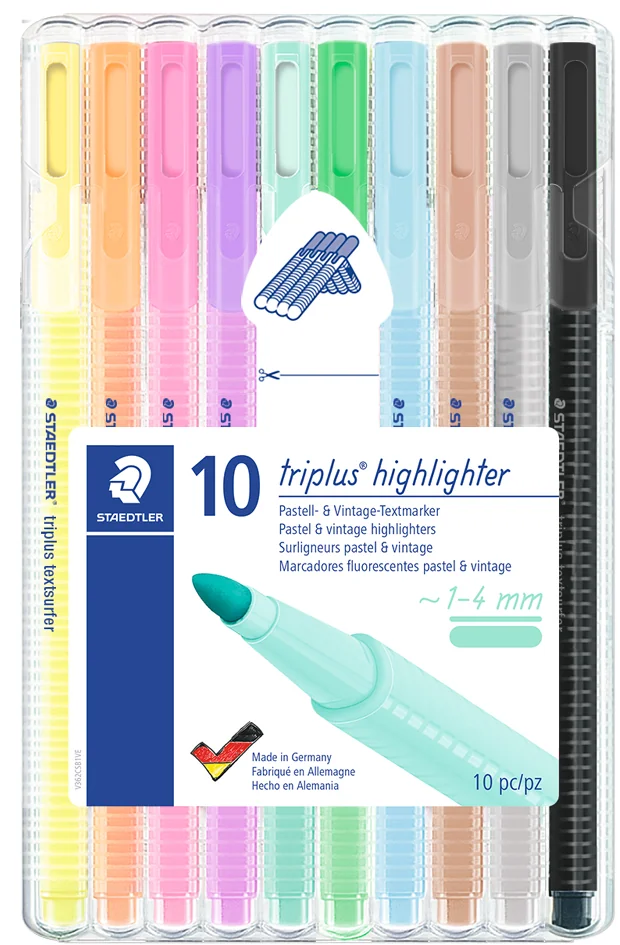 STAEDTLER Surligneur 'triplus highlighter', étui de 6 - OEM 362 CSB6