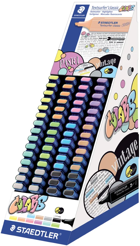 STAEDTLER Surligneur 'Textsurfer classic COLORS', présentoir - OEM 364 CCA60