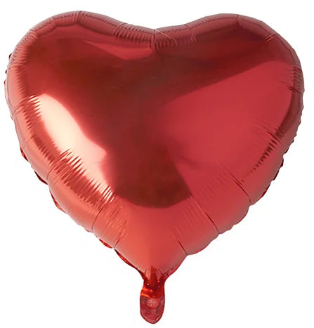 PAPSTAR Ballon en film 'Coeur', diamètre: 450 mm, rouge - OEM 86802