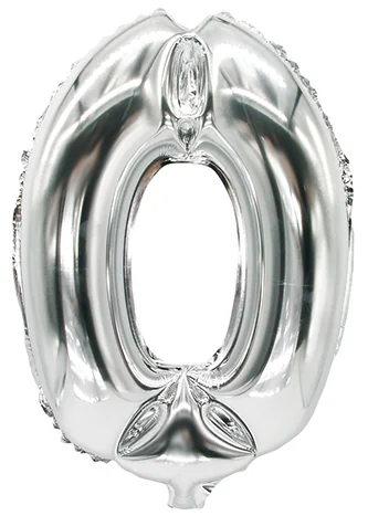 PAPSTAR Ballon en film 'Chiffres', chiffre: 1, argent - OEM 86831