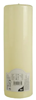 PAPSTAR Bougie cylindrique 'Ivory', diamètre: 80 mm, ivoire - OEM 15365