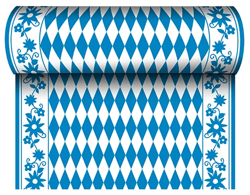PAPSTAR Chemin de table 'Bleu/Blanc', (l)400 x (L)24 m - OEM 84495
