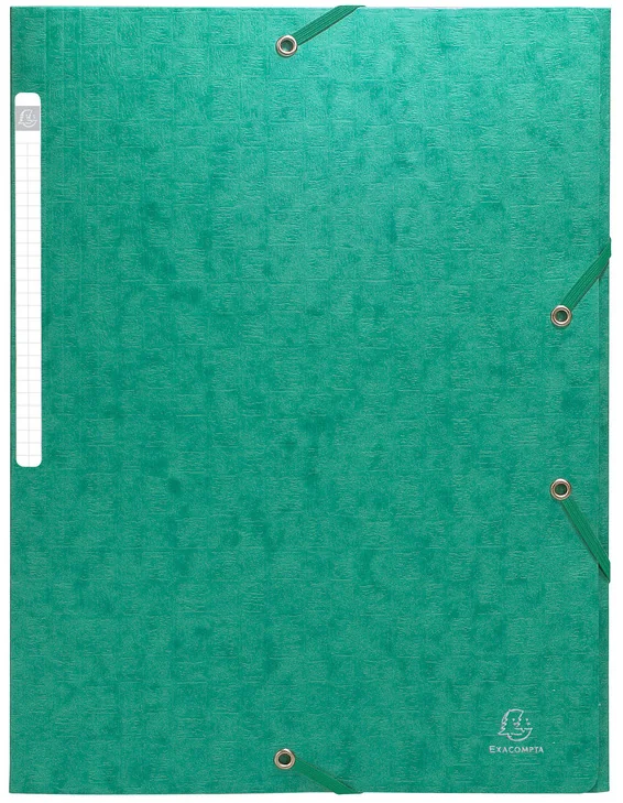 EXACOMPTA Chemise à élastique Scotten, carton, A4, bleu - OEM 55752E