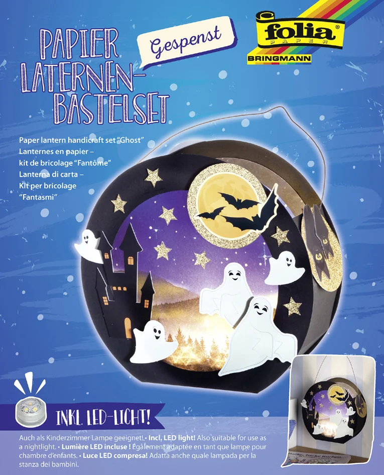 folia Kit de fabrication de lanterne 'Fantôme', noir - OEM 68102