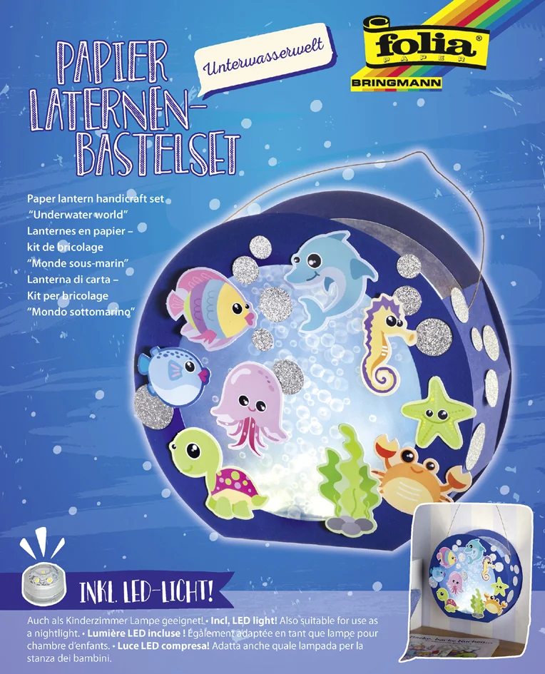 folia Kit de lanterne 'Monde sous-marin', bleu - OEM 68105